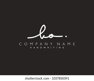 K O Initial handwriting logo