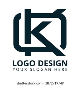 K O Letter Brand Logo Design