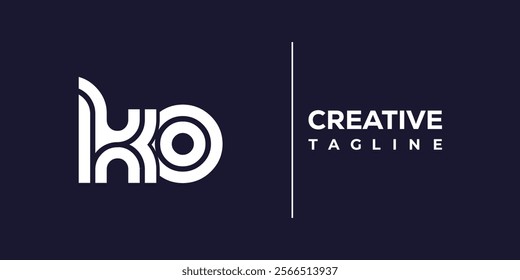 K and O logo design. KO abstract Letters Logo Monogram. This logo design is the process of creating a visual symbol that represents a brand, company, or individual.