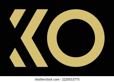 K O luxury logo vector