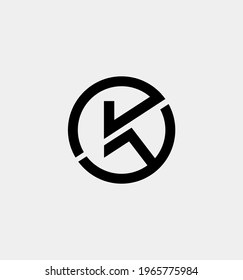 K and ok logo design