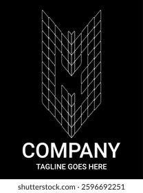 K Outline Letter Architecture Logo. Spider web style outline capital letter logo. Perfect for Company, T-shirt, Home, Architecture, Building, and Construction. Also suitable for sports car, gamer,etc.