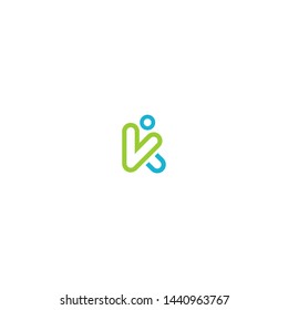 K People Logo Design Template