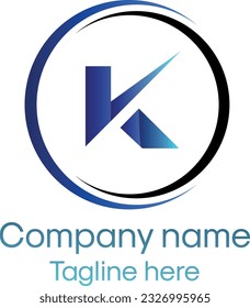 K premium professional modern minimalist Real estate corporate business vector logo design.