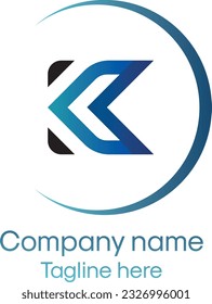 K premium professional modern minimalist Real estate corporate business vector logo design.