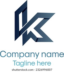 K premium professional modern minimalist Real estate corporate business vector logo design.