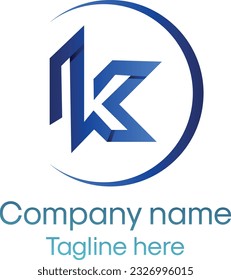 K premium professional modern minimalist Real estate corporate business vector logo design.