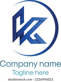 K premium professional modern minimalist Real estate corporate business vector logo design.