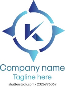 K premium professional modern minimalist Real estate corporate business vector logo design.