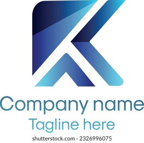 K premium professional modern minimalist Real estate corporate business vector logo design.