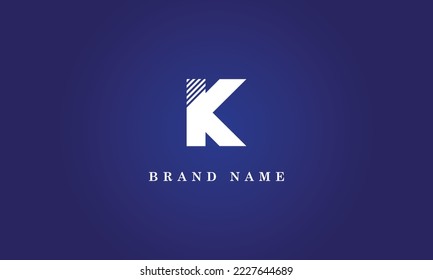 K Professional minimal letter creative company minimalist brand logo design