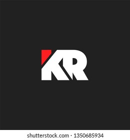 K & R letters Joint logo icon vector template for corporate logo and business card.