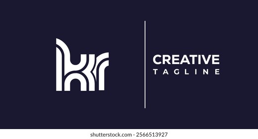 K and R logo design. KR abstract Letters Logo Monogram. This logo design is the process of creating a visual symbol that represents a brand, company, or individual.