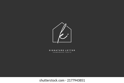 K real estate logo design inspiration. Vector letter template design for brand.