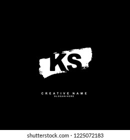 K S KS Initial logo template vector