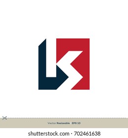 K S Letter Logo Template Illustration Design. Vector EPS 10.