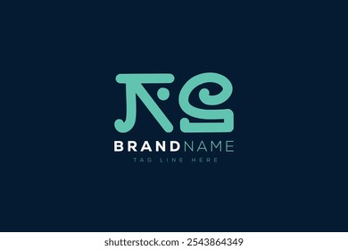 Design dos logotipos K e S. Cartas abstratas KS Monograma de logotipo. Este design de logotipo é o processo de criação de um símbolo visual que representa uma marca, empresa ou indivíduo.