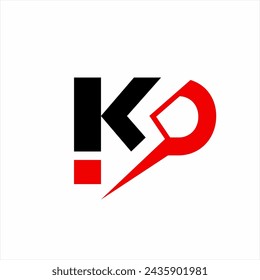 K SD letter logo design with thunderbolt symbol on letter S in negative space.