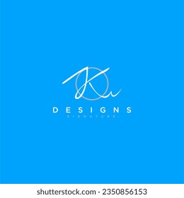 k signature initial abstract template 