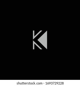 K logotipo de una sola letra y diseños de iconos