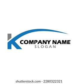 K swoosh logo 1 template