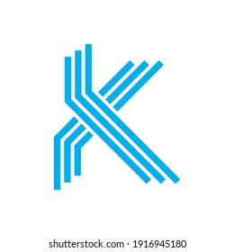 Logo-Design für K-Tech-Buchstaben