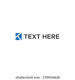 plantilla de logotipo de diseño de tecnología k