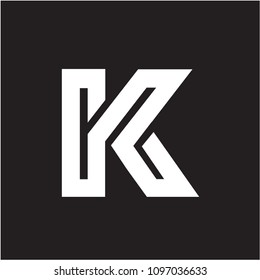 K typography modern logo