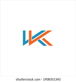 K K diseño único de logotipo de letras abstractas. monograma kk