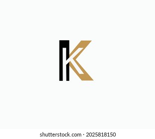 K-Vektorlogo mit Premium-Look für Marken. K-Brief-Logo-Design-Illustration. 