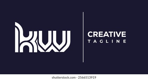 K and W logo design. KW abstract Letters Logo Monogram. This logo design is the process of creating a visual symbol that represents a brand, company, or individual.