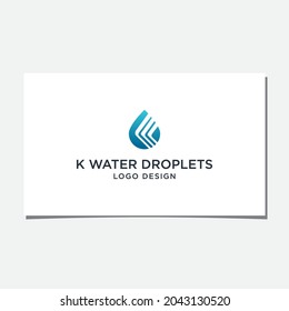 K WATER DROP LOGO DESIGN