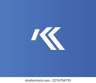Concepto de diseño del logotipo de marca de palabras K para su nueva empresa 