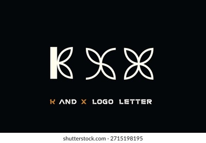 Letra De Logotipo Monograma K E X Design Fundo Branco E Preto , Logotipo Criativo Para Logotipo, Marca, Ilustração De Vetor,