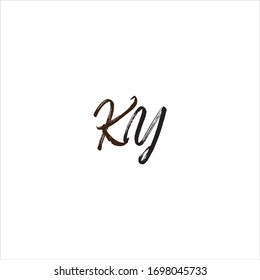 K Y letter logo vector design