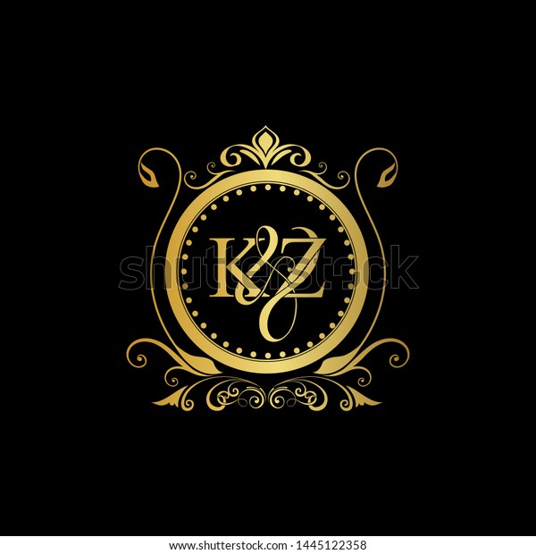 K Z Kz Logo Initial Vector Stock Vector Royalty Free 1445122358 Shutterstock