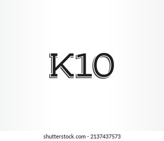 Diseño inicial de logotipo de letra simple K10