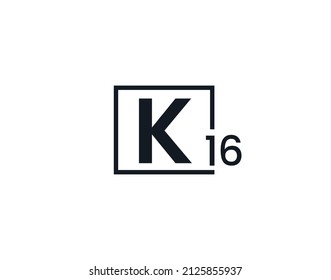 K16, 16K Initial letter logo