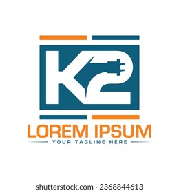 K2 Letter Logo Design Unique and Modern Logo Design
