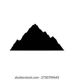 K2 mountain silhouette vector flat illustration design.