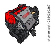K20A Engine on Honda Type R