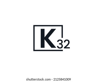 k32, 32k Initial letter logo