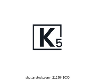 K5, 5k Initial Letter Logo