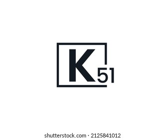 k51, 51k Initial letter logo