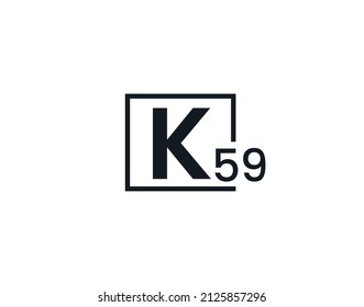 K59, 59K Logo de la letra inicial
