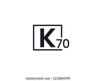 k70, 70k Initial letter logo