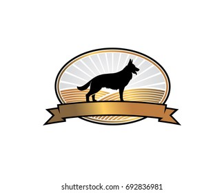 k9 dog german sheperd training center logo