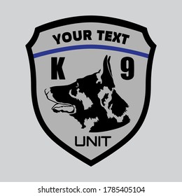 k9 dog logo k9 gsd dog training vector german shepherd logo