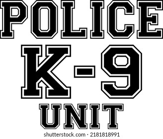 K9 police dog vector illustration svg