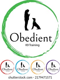 K9 Training Dog Obedient Silhouette